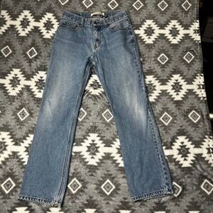 VTG Y2K Urban Up Straight Leg Medium Wash Distressed Denim Jeans 31x30